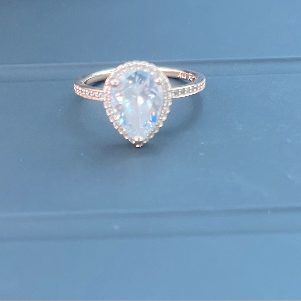 Rose Gold Pandora Ring Size 10